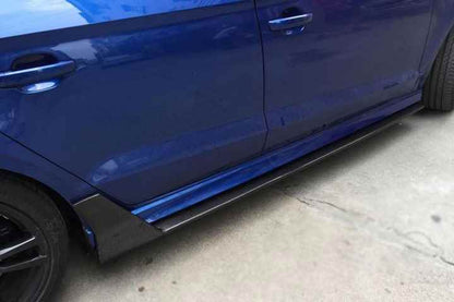 Audi A3 (S-Line)/S3 High Rise Carbon Fiber Side Skirt Extensions