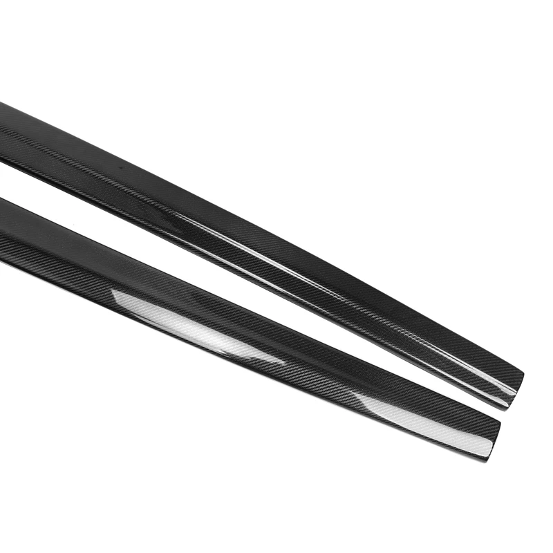 Audi A3 (S-Line)/S3 Carbon Fiber Flat Side Skirt Extensions (Pair)